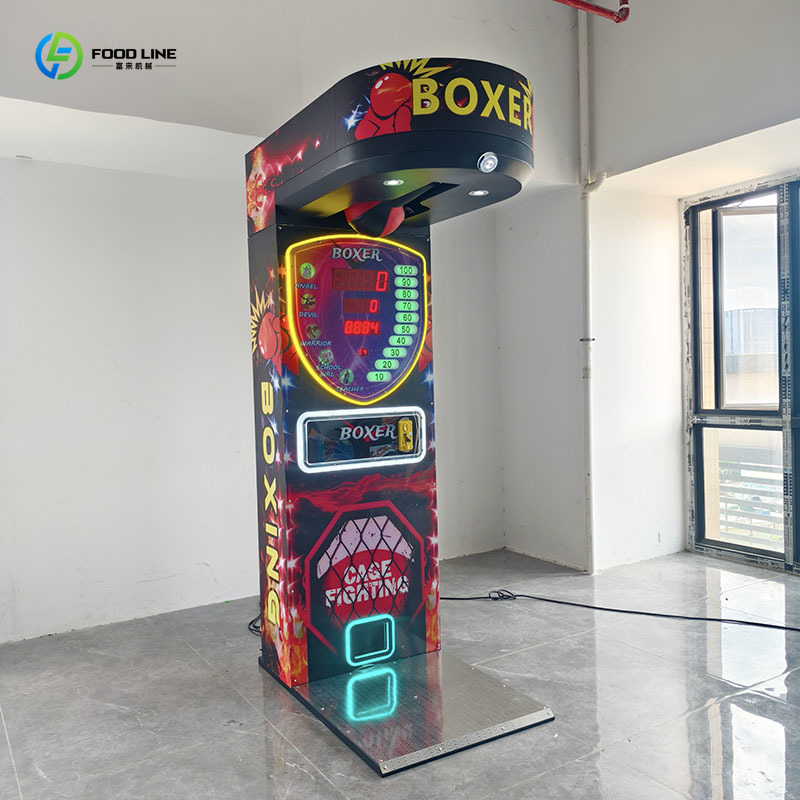 Arcade Game Coin - آلة لعبة الملاكمة الإلكترونية المخصصة تعمل