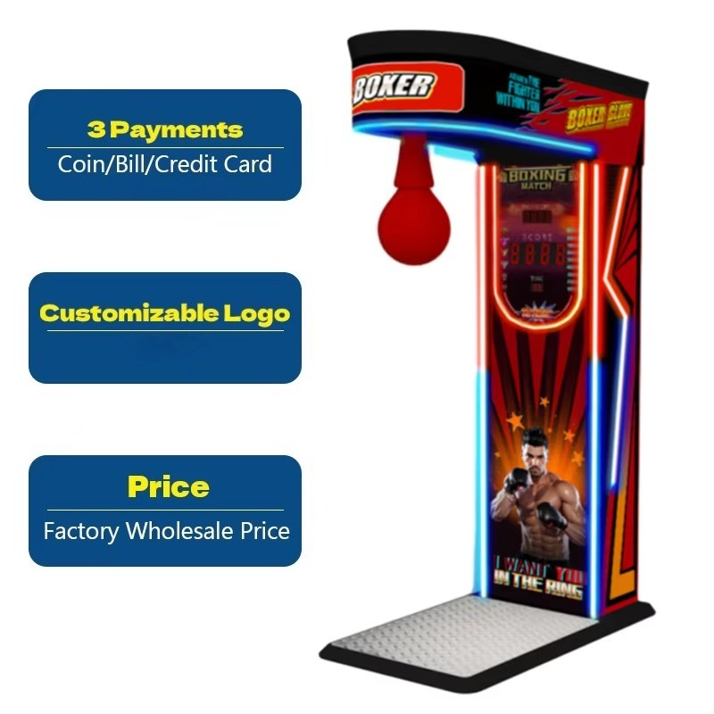 Arcade Game Coin - آلة ملاكمة ترفيهية تعمل بالعملة المعدنية،