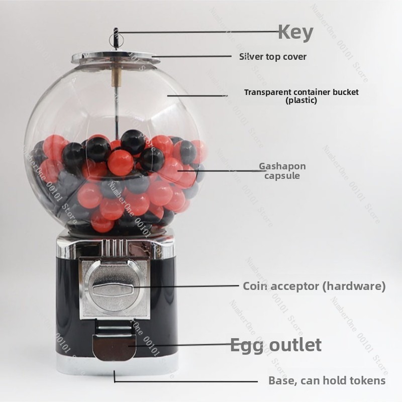 Prize Capsule Toy Machine - ماكينة ألعاب الكبسولات غاشا 25 بوصة،