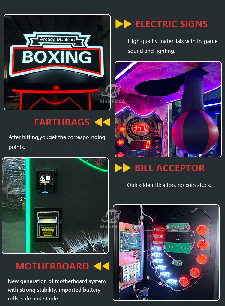 آلة ملاكمة للبيع بالجملة من ال - مراجعة Arcade Machine Profit وسعره