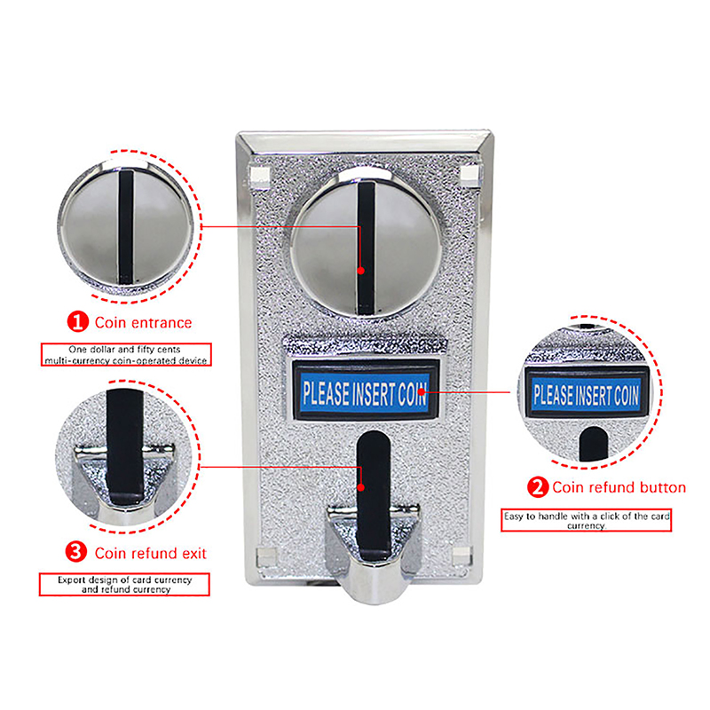1 قطعة 616 متعددة عملة فتحة مت - مراجعة Arcade Ticket Machine وسعره