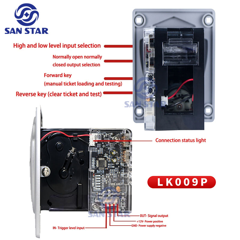 LK009P جهاز توزيع تذاكر اليانص - مراجعة Arcade Ticket Machine وسعره